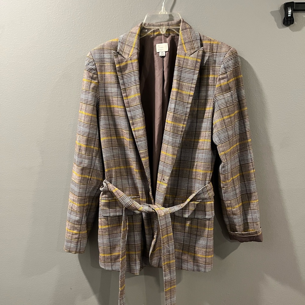 Brown & Yellow Blazer